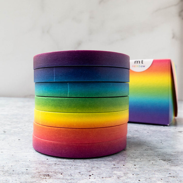 Japanese Washi Tape Collection - Thin Rainbow