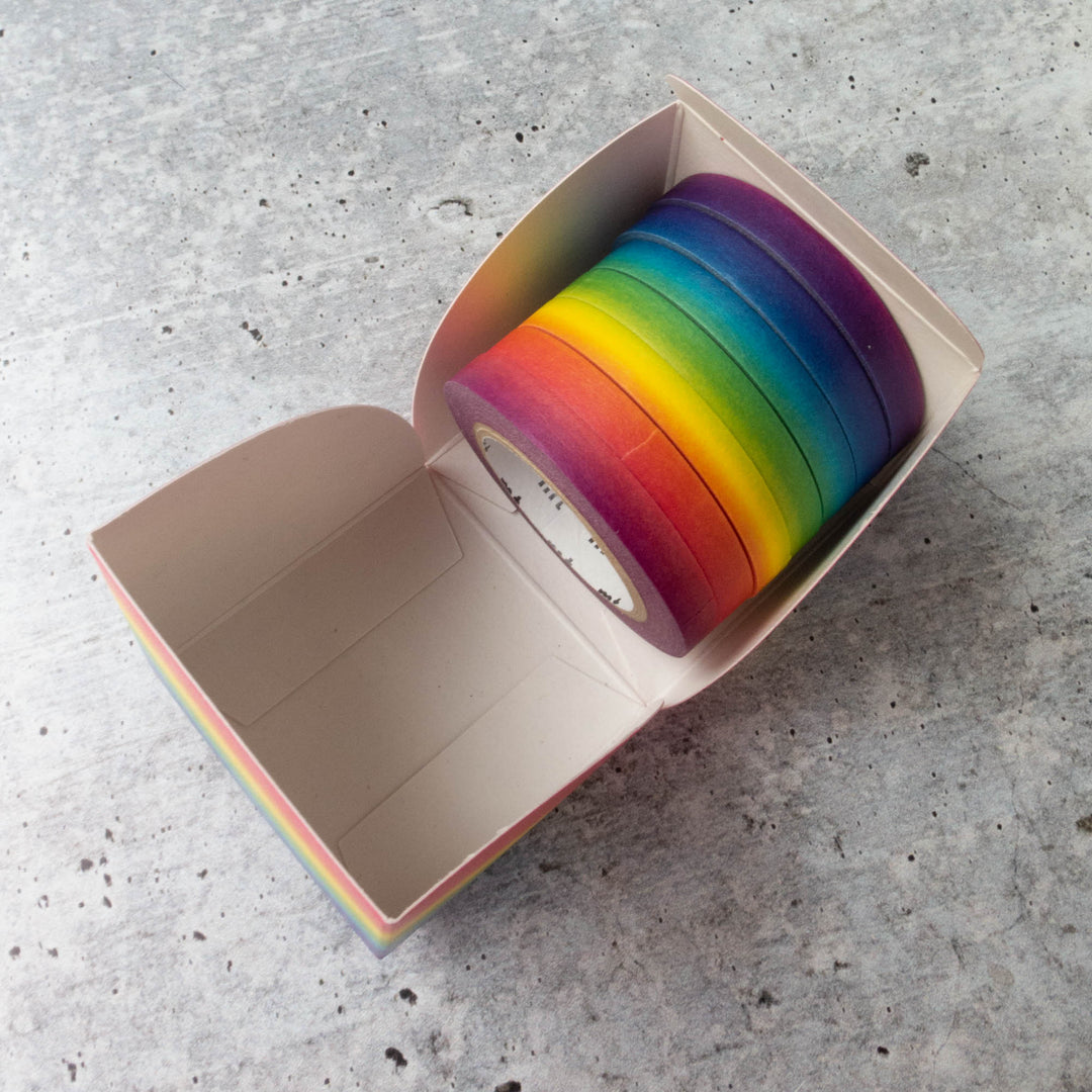 Japanese Washi Tape Collection - Thin Rainbow