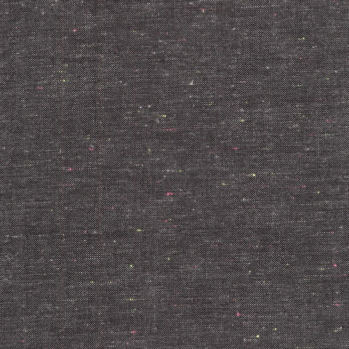 House of Denim Neon Neppy Fabric - Charcoal