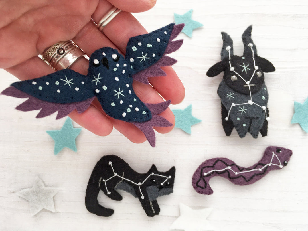 Constellations Felt Animals PDF Pattern