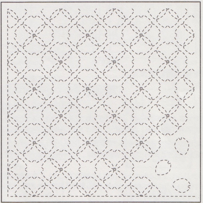 SakuraKari Sashiko Embroidery Sampler (Pink No. 358) Sashiko - Snuggly Monkey