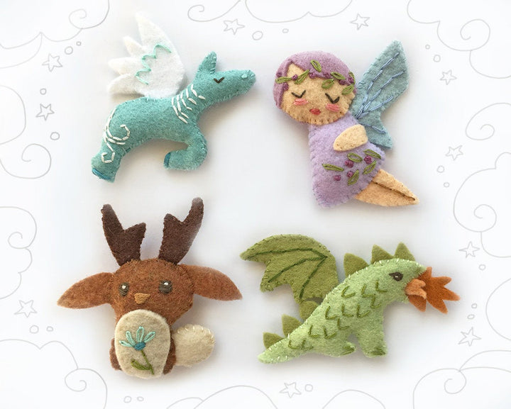 Mythical Creatures Felt Animals PDF Pattern