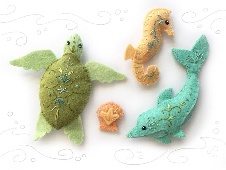 Felt Sea Creatures PDF Pattern