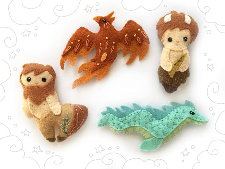 Mythical Creatures Felt Animals PDF Pattern