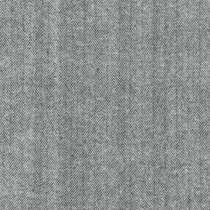 Shetland Flannel - Gray Herringbone